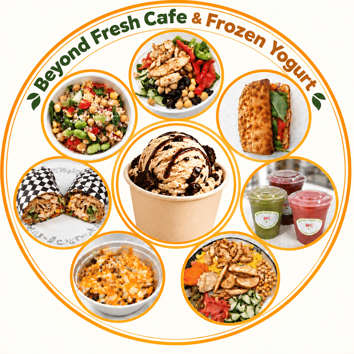 Beyond Fresh Cafe & Frozen Yogurt logo - Calgary SW juice bar and frozen yogurt shop