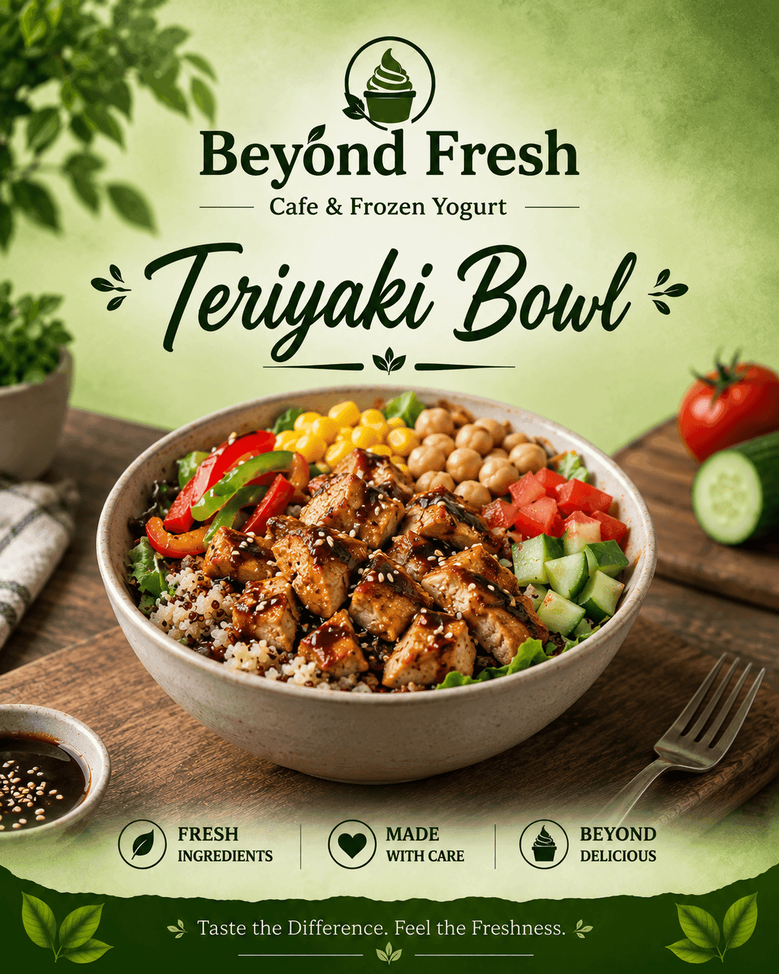 Teriyaki protein bowl