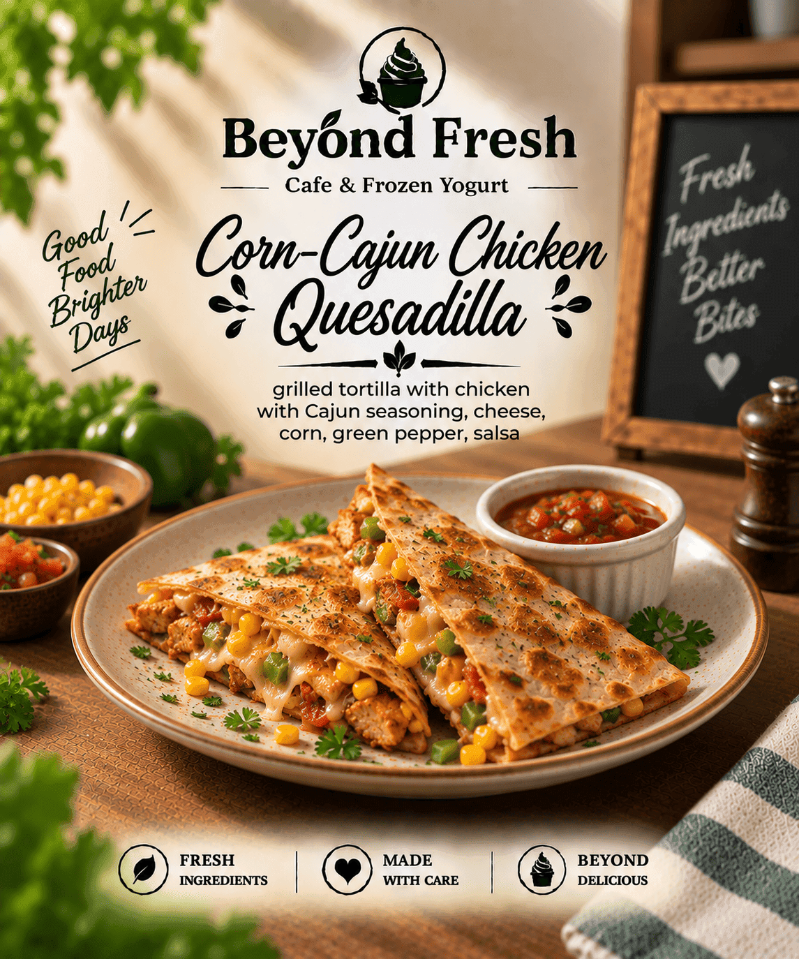 Cajun Chicken Quesadilla