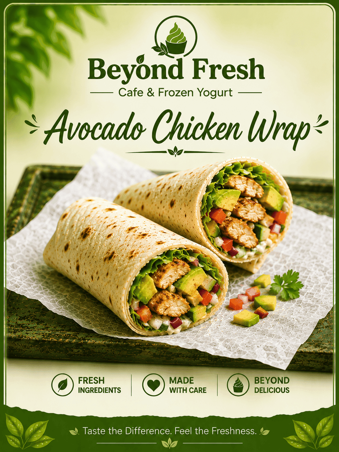 Avocado Chicken Wrap